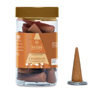 Chandan 100 gram Cone Dhoop Jar