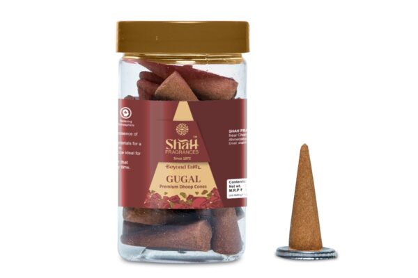 Gugal 100 gram Cone Dhoop Jar
