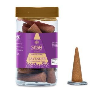 Lavender 100 gram Cone Dhoop Jar