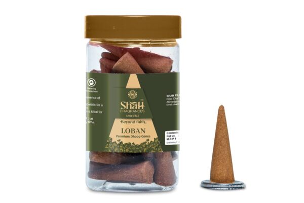 Loban 100 gram Cone Dhoop Jar