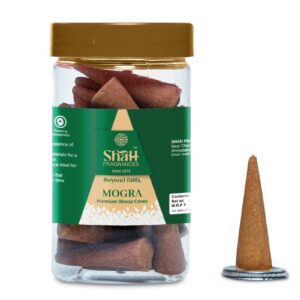 Mogra 100 gram Cone Dhoop Jar