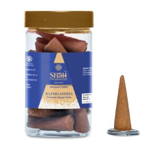 Rajnigandha 100 gram Cone Dhoop Jar