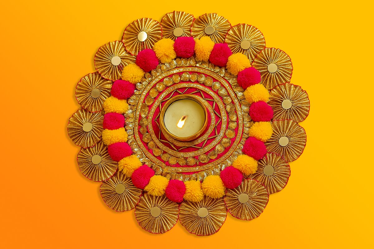 Festive Rangoli Mat - Image 1