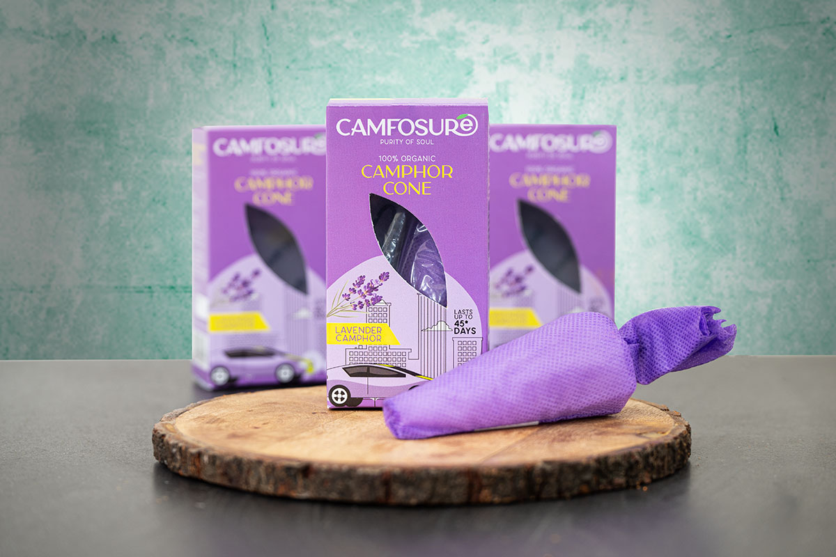 Camfosure Lavender Camphor Cone Box 60 Grams - Image 1