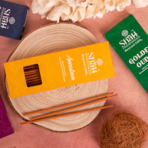 Velvet Collection Premium 6” Bambooless Dhoop Sticks | 4 Scents | Pack of 12 (25g)