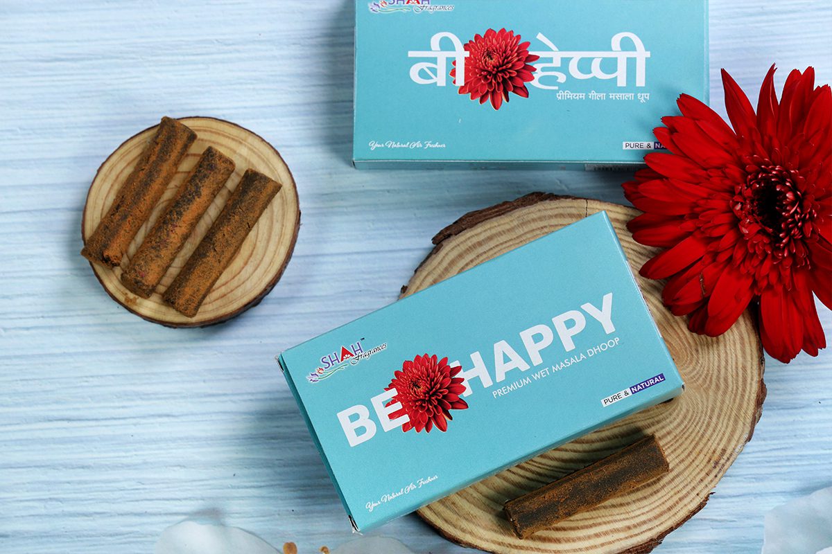Be Happy Premium  Gila Dhoop Box 10 Sticks - Image 1