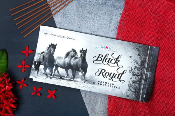 Black Royal 110 gram Zipper Agarbatti