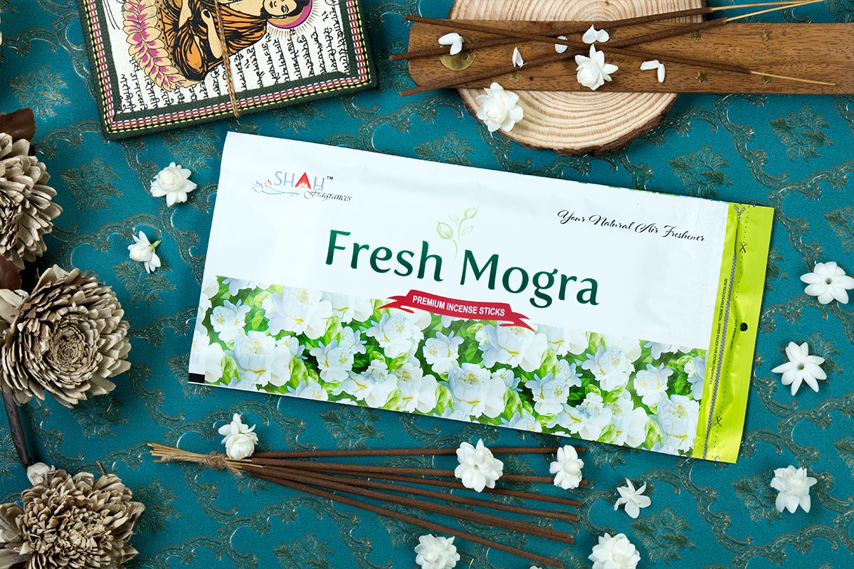 Fresh Mogra 115 gram Zipper Agarbatti - Image 1