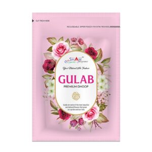 Gulab 20 sticks Gila Dhoop Zipper