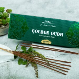 Golden Oudh 90 gram Velvet Box Agarbatti