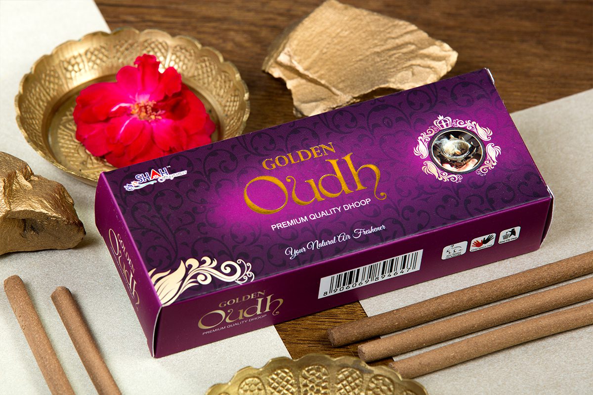 Golden Oudh 100 gram Dhoop Box - Image 1