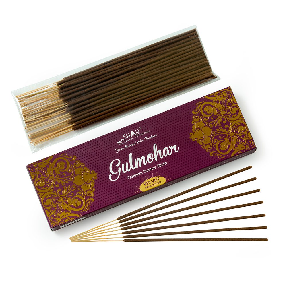 Gulmohar 100 gram Velvet Box Agarbatti - Image 2