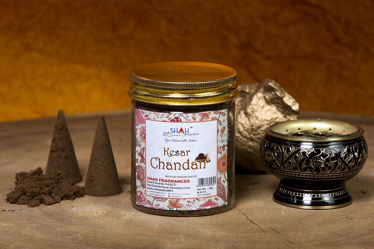 Kesar Chandan 50 gram Powder Dhoop - Image 1