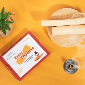 Kesar Chandan Sambrani Dhoop Stick 50 Gms - Image 2