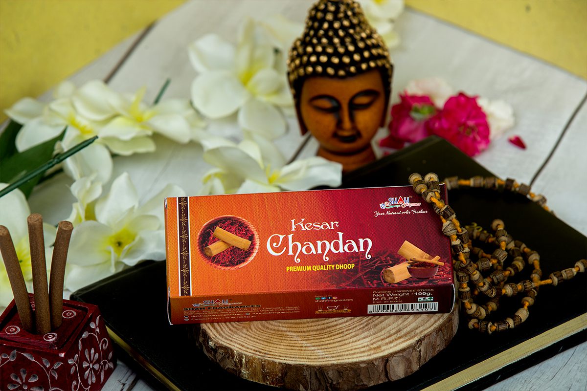 Kesar Chandan 100 gram Dhoop Box - Image 1