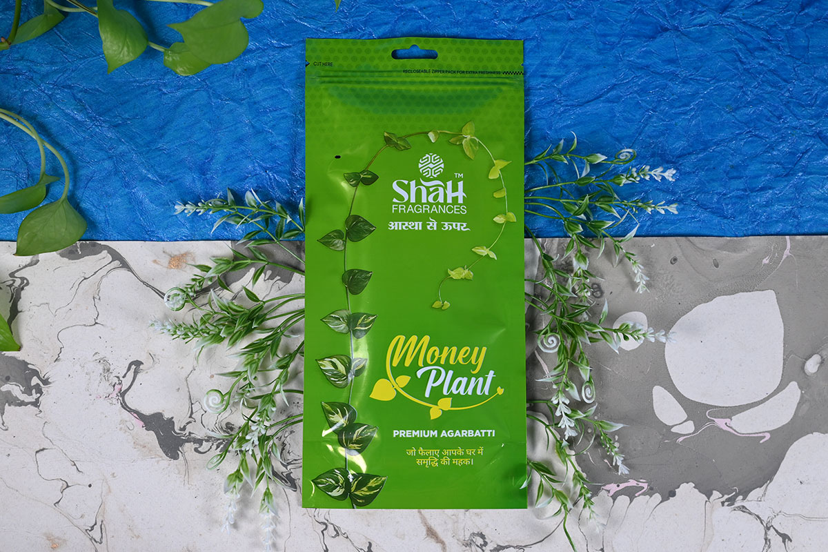 Money Plant Zipper Agarbatti 110 Grams - Image 1