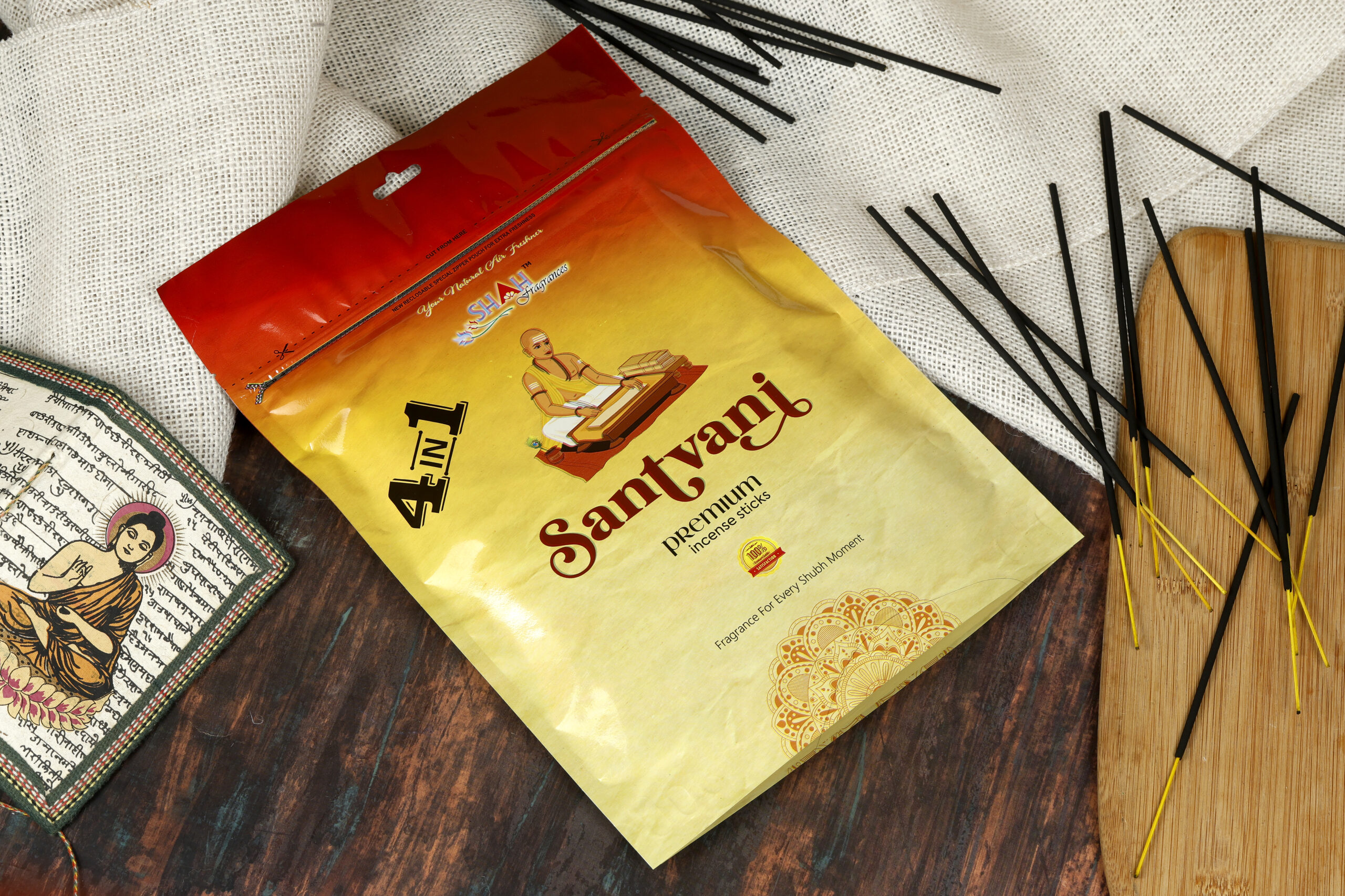 Santvani 4in1 420 Grams Zipper Agarbatti - Image 1