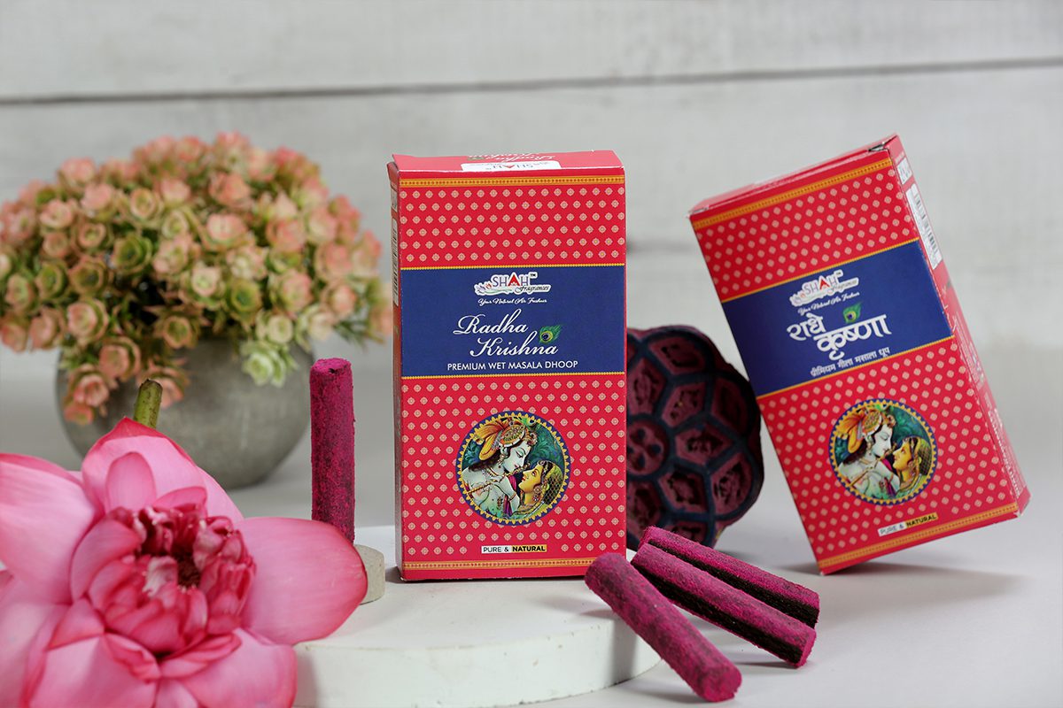 Radha Krishna Premium Gila Dhoop Box 10 Sticks - Image 1