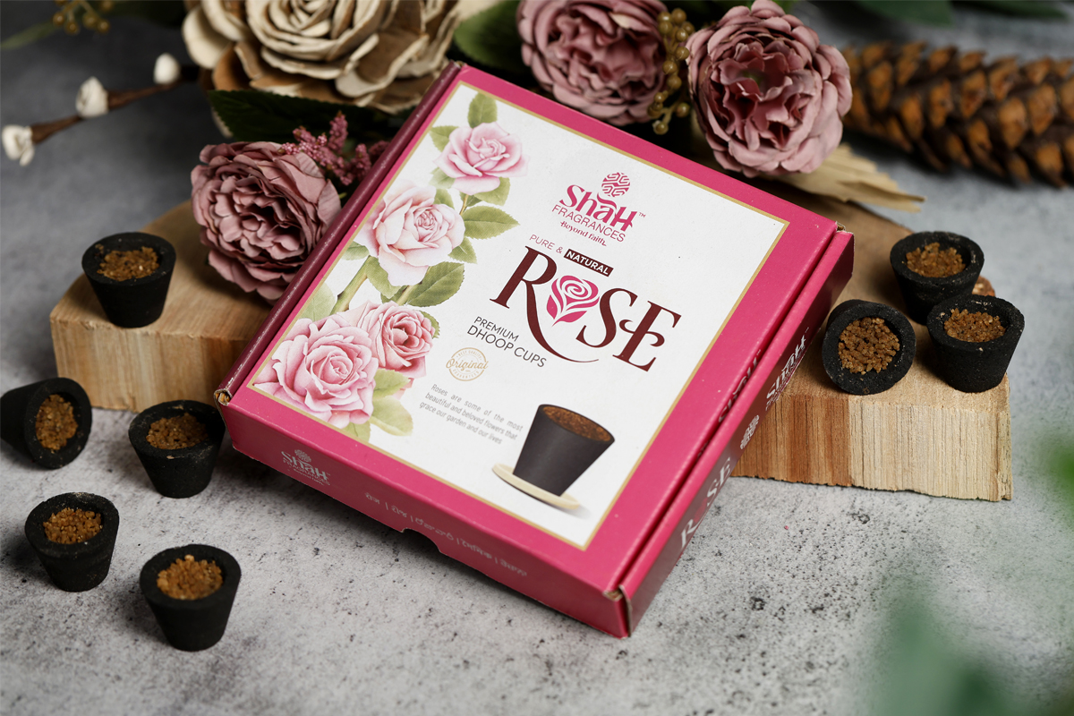 Rose Cup Dhoop Box 12 Cups - Image 1