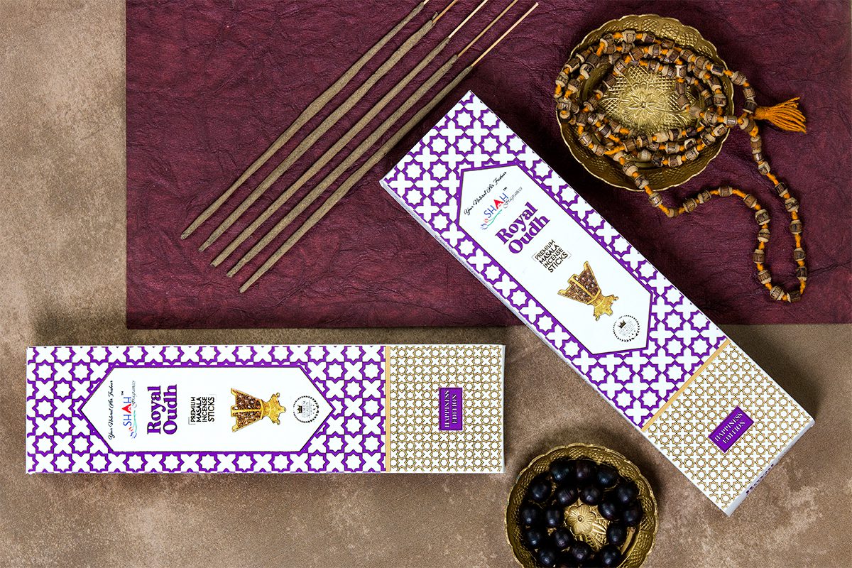 Royal Oudh Premium Masala Incense Sticks 50 Gram Box - Image 1