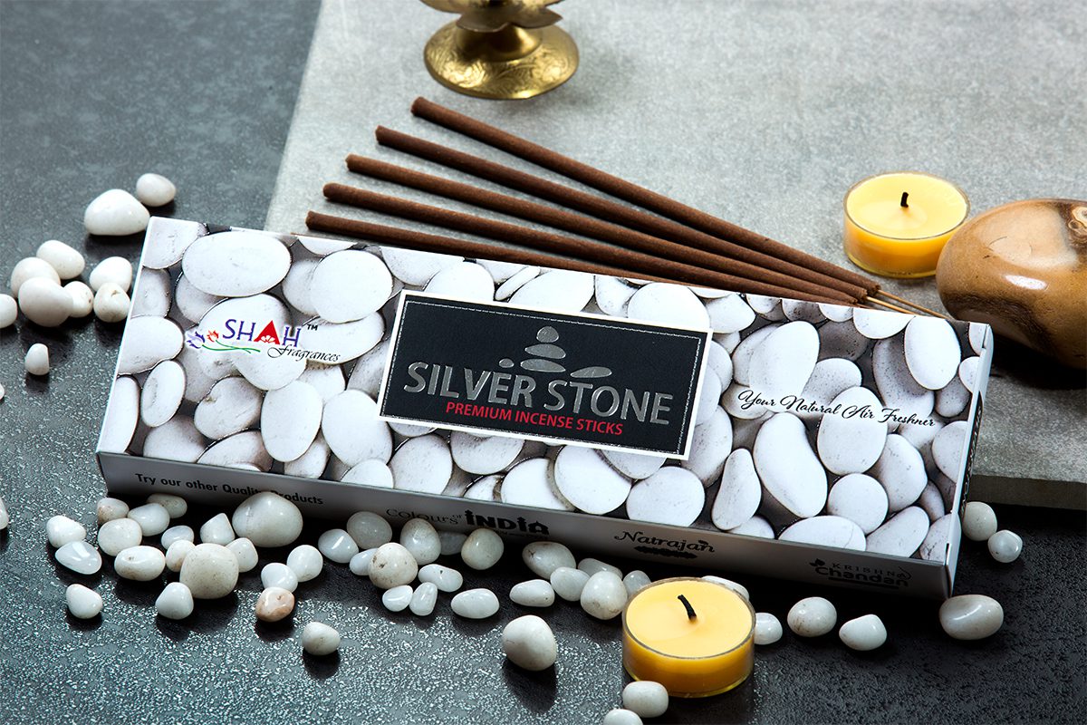 Silver Stone 100 gram Agarbatti Box - Image 2