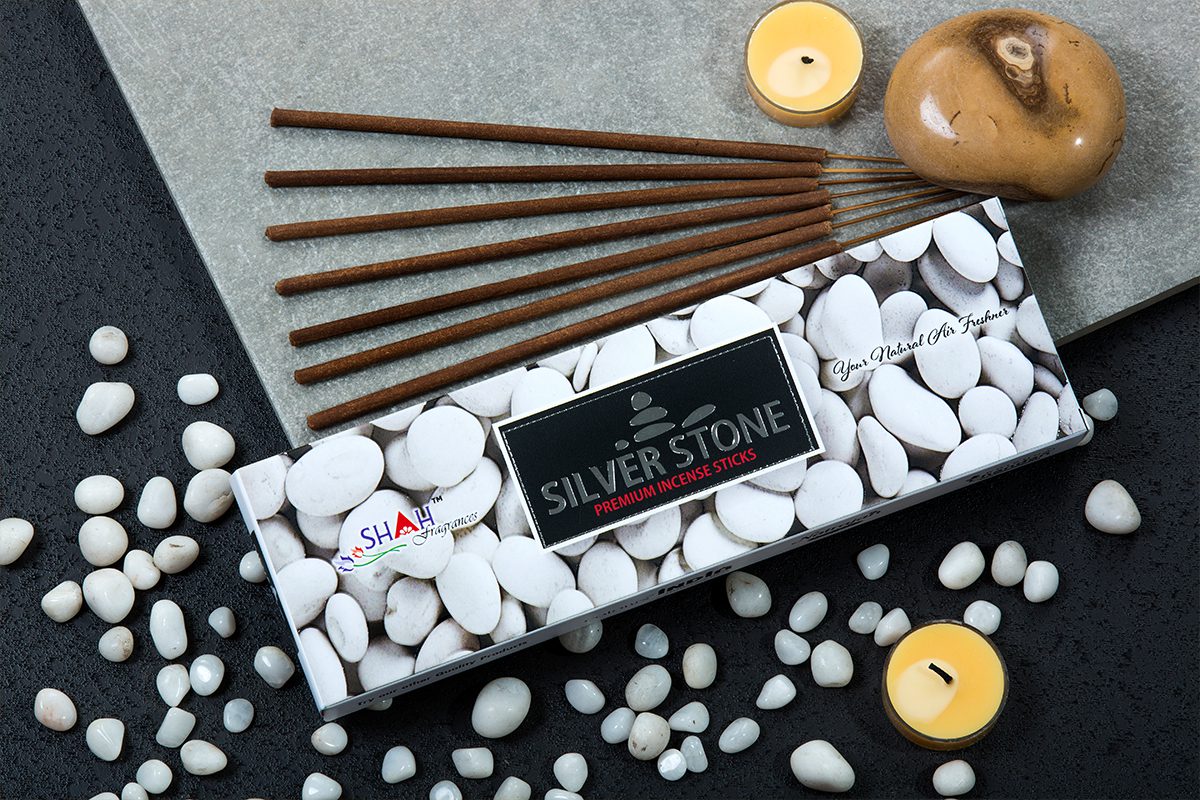 Silver Stone 100 gram Agarbatti Box - Image 3